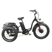 Lithium Battery 48V 500W Front Drive Fat Tire Cheap Electric Tricycles for Cargo